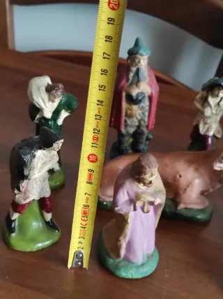 Presepe in gesso, set 15 statuine