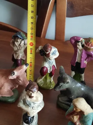 Presepe in gesso, set 15 statuine