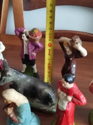 Presepe in gesso, set 15 statuine