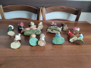 Presepe in gesso, set 15 statuine