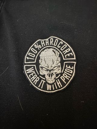 Polo 100% Hardcore Negro