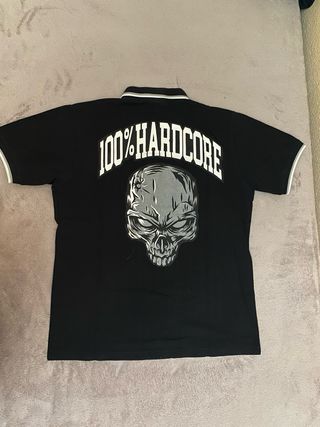 Polo 100% Hardcore Negro
