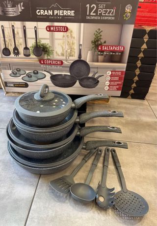 Set 4 Saltapasta Gran Pierre con 4 Coperchi