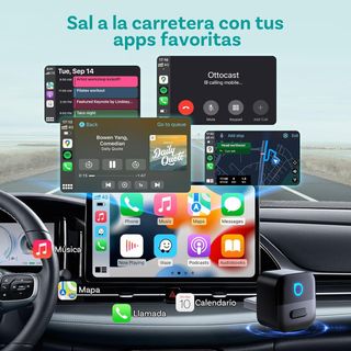 Adaptador inalámbrico CarPlay y Android Auto