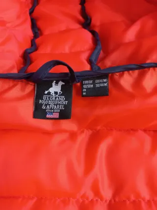 Giubbotto U.S. Grand Polo Blu Arancione Taglia M