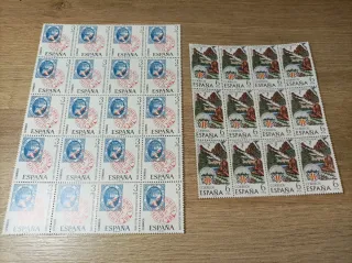 2 Planchas Sellos España 1976