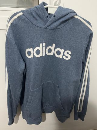 Sudadera Adidas Azul y Blanca