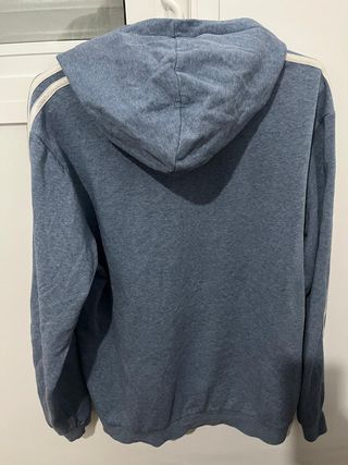 Sudadera Adidas Azul y Blanca