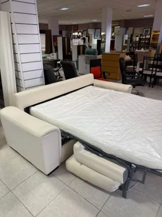 Sofá italiano beige tela