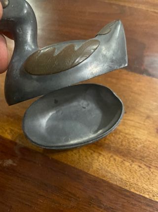 Pato decorativo de metal Para anillos joyas