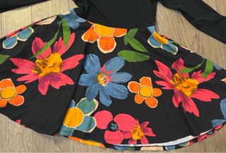 Vestido Desigual Flores Talla 11-12