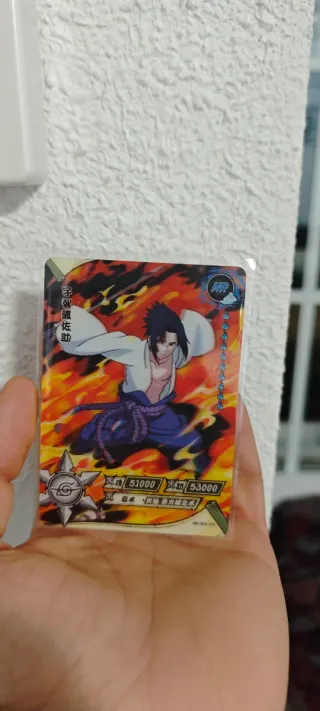 Carta Naruto Sasuke HR Tengo 50 cartas más HR
