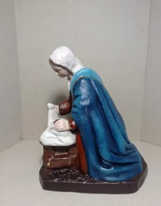 Figuras Belén pesebre estuco M Nicolas Almansa