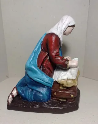 Figuras Belén pesebre estuco M Nicolas Almansa