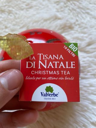Pallina di Natale con tisane bio Valverbe