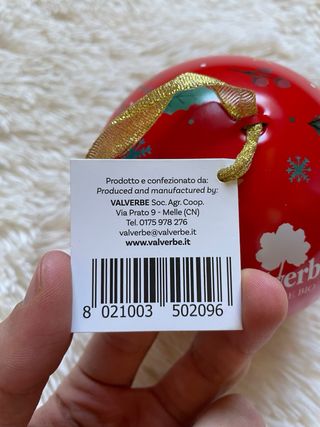 Pallina di Natale con tisane bio Valverbe