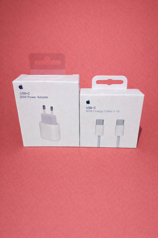 Cargador Apple USB-C 20W y Cable tipo C