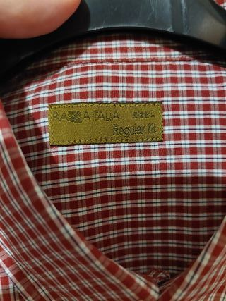 Set 2 Camicie Uomo Piazza Italia L Rosso Bianco