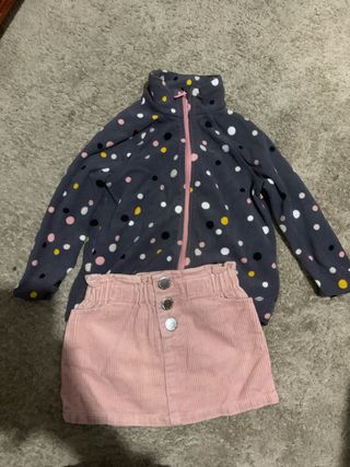 Conjunto niña: Chaqueta y falda