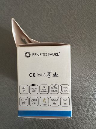 Lampadina LED GU10 6W 4000K Beneito Faure