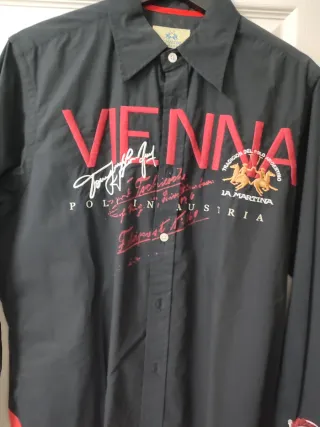 Camisa La Martina Negra Original