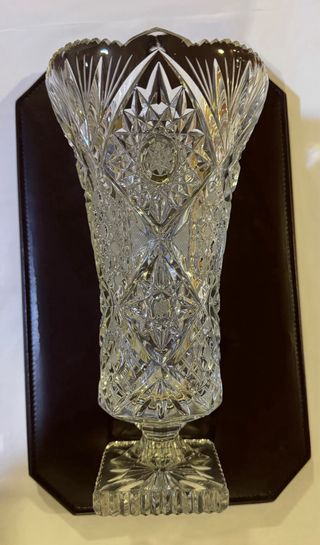 Vaso Cristallo Boemia Originale Cecoslovacchia