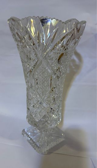 Vaso Cristallo Boemia Originale Cecoslovacchia