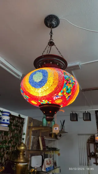 Lámpara turca mosaico cristal