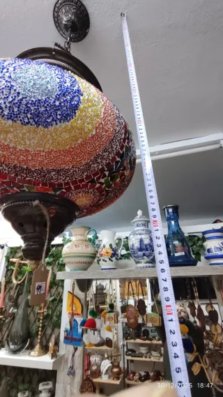 Lámpara turca mosaico cristal