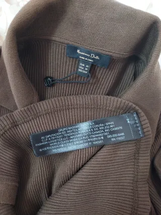 Blusa Massimo Dutti color Caqui Talla XS