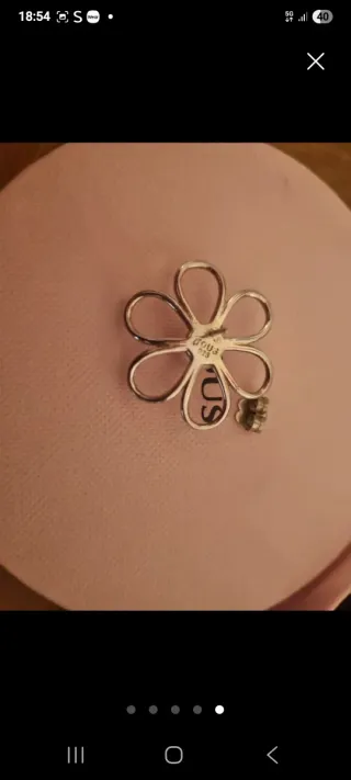 Pendientes Tous Flor Plata y Perla