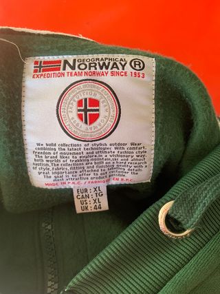 Sudadera Geographical Norway Verde
