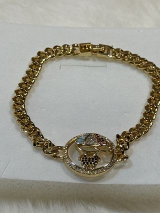 Pulsera laminado 14k con figura infantil