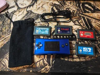 Nintendo Game Boy Micro Azul + Juegos