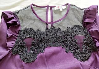 Vestido Morgan morado y negro talla 38