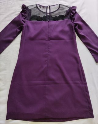 Vestido Morgan morado y negro talla 38