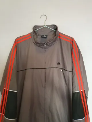 Chándal Adidas Gris y Rojo Completo