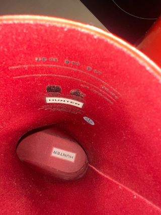 Botas Hunter Rojas Talla 37