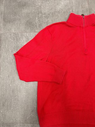 Polo Ralph Lauren Jersey Rojo Media Cremallera