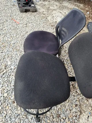 2 Sillas de Oficina Negras