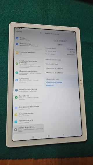 Samsung Galaxy Tab A7 SM-T500 64GB Plata
