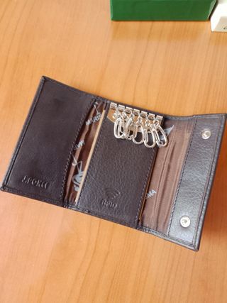 Tarjetero Llavero Piel Marisma J.Ponce