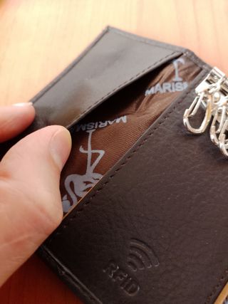 Tarjetero Llavero Piel Marisma J.Ponce