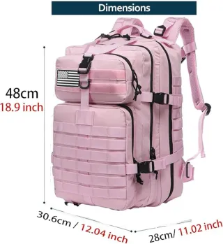 Mochila Táctica Militar 50L Rosa