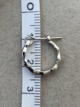 Pendientes de plata con diseño orgánico