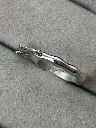 Pendientes de plata con diseño orgánico