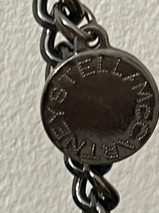 Borsa Stella McCartney con frange beige/grigio in pelle