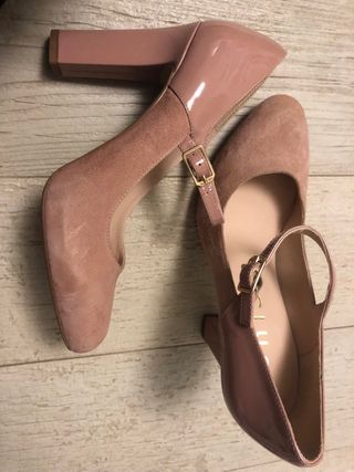 Lote 3 pares Unisa Talla 37 Novia/Fiesta