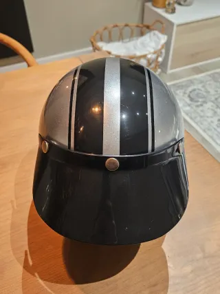 Casco Moto Estilo Retro.