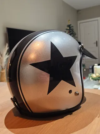 Casco Moto Estilo Retro.